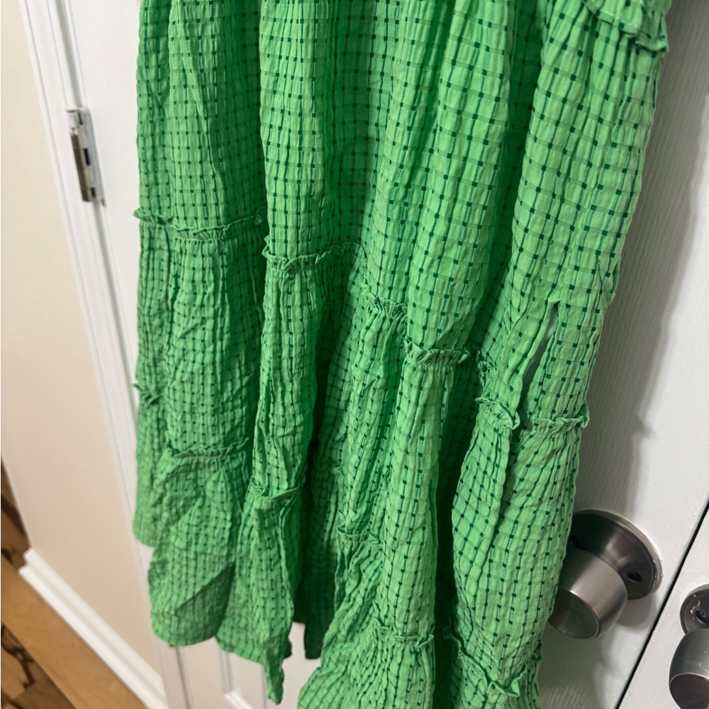 Davi & Dani Vibrant Green Textured Dress NWT - Picture 6 of 11